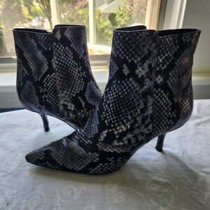Anine Bing Ava Boots Cloudy Blue Python 39